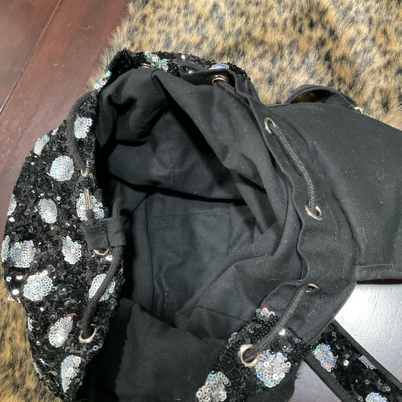 PINK BY VS SEQUINS POLKA DOT BACKPACK - Picture 7 of 9